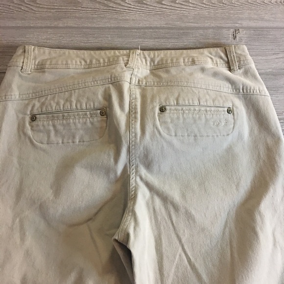 Lole Tan Corduroy Capris Size 10 - Picture 5 of 7